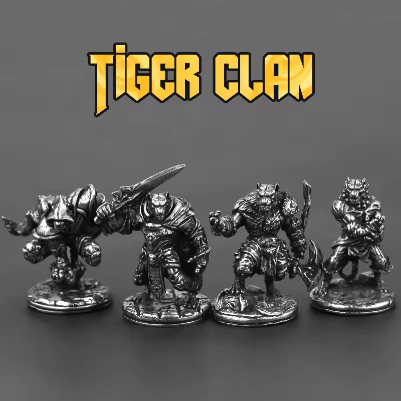 Board Game Movie - Metal Tiger Warrior Soldier Action Figure,
