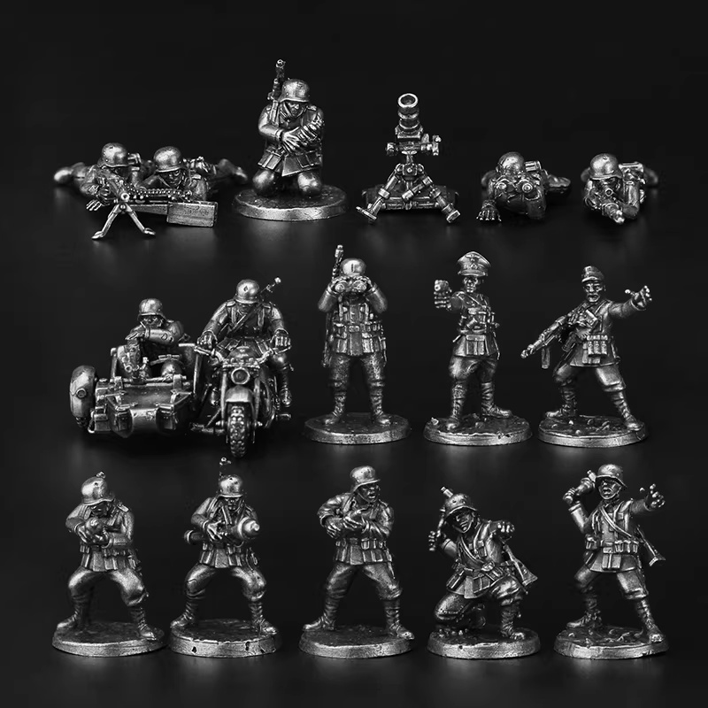 Board Game Movie - Miniature Metal WWII Soldier Figures Military