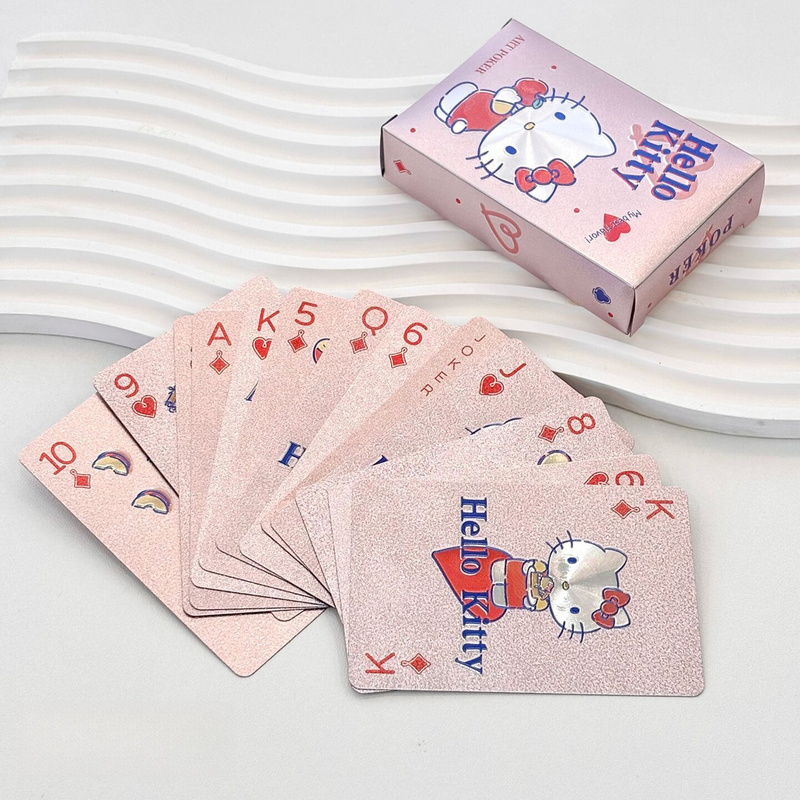 Board Game Design - HelloKitty Waterproof Playing Cards feature a