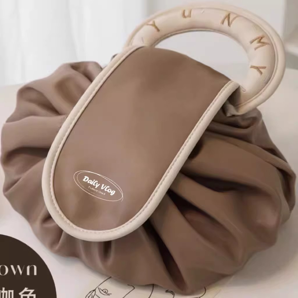 Tile Bag Drawstring - Lazy Cosmetic Bag Women's 2024 New