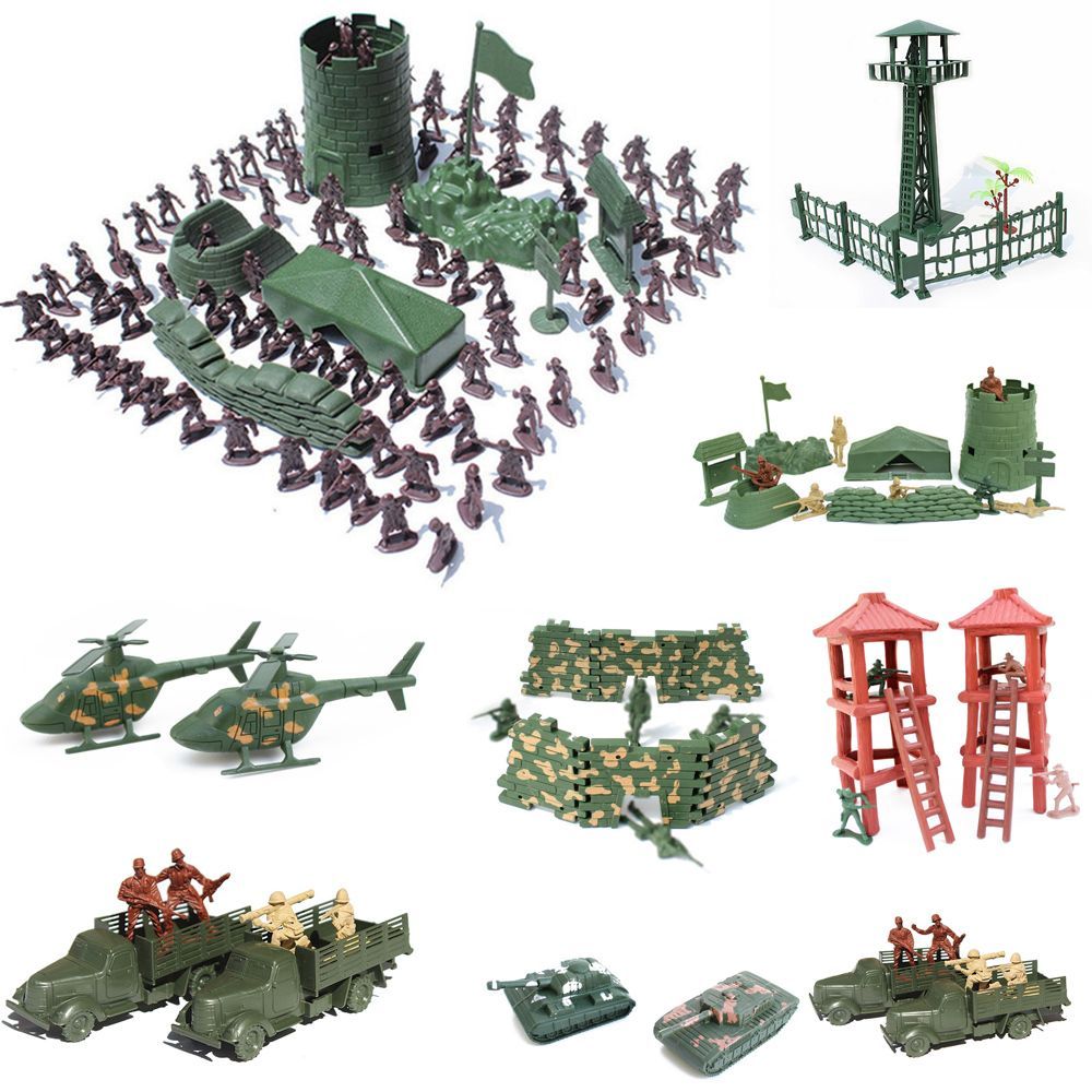 Board Game Risk - 100pcs/set Plastic Soldiers Army Men Figures