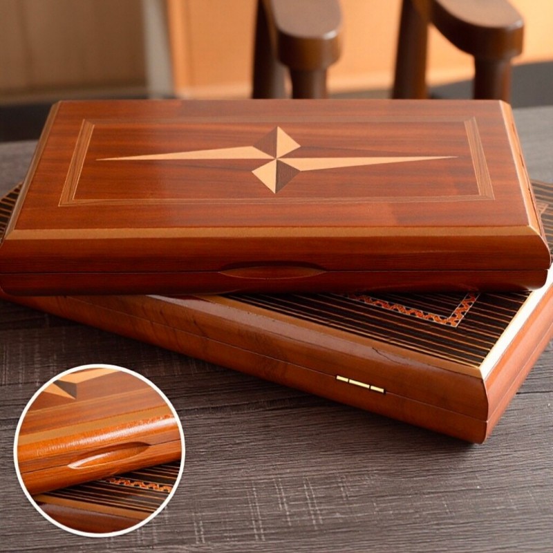 Board Game Zenith - Solid Wood Backgammon 11-19 Inch Luxury