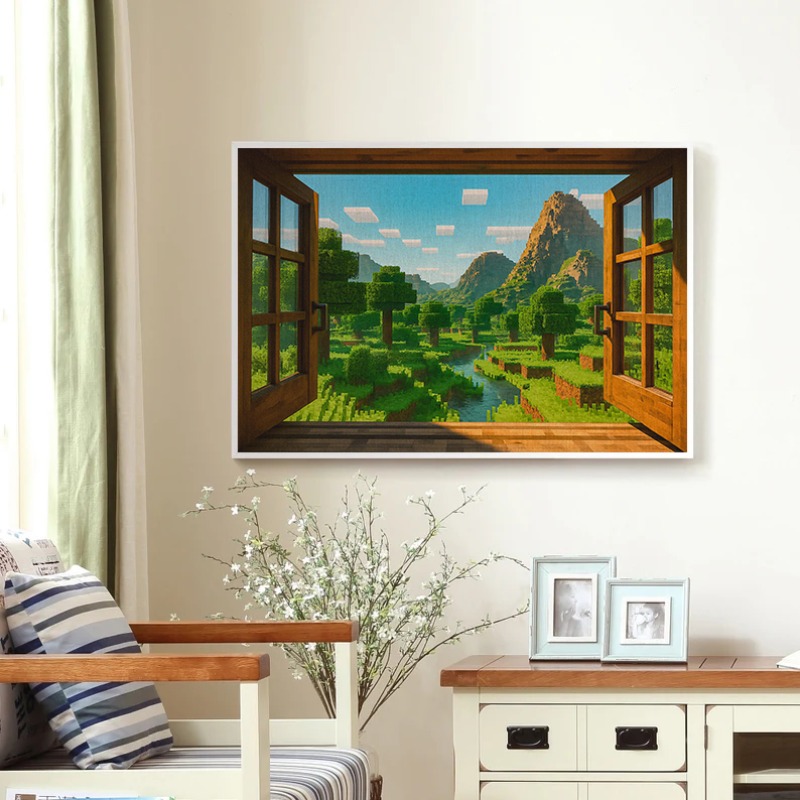 Board Game Movie - 1pc frameless Canvas Painting Window View