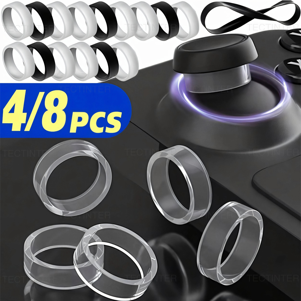 Board Game Steam - 4/8pcs Elastic Protective Joystick Rubber Ring