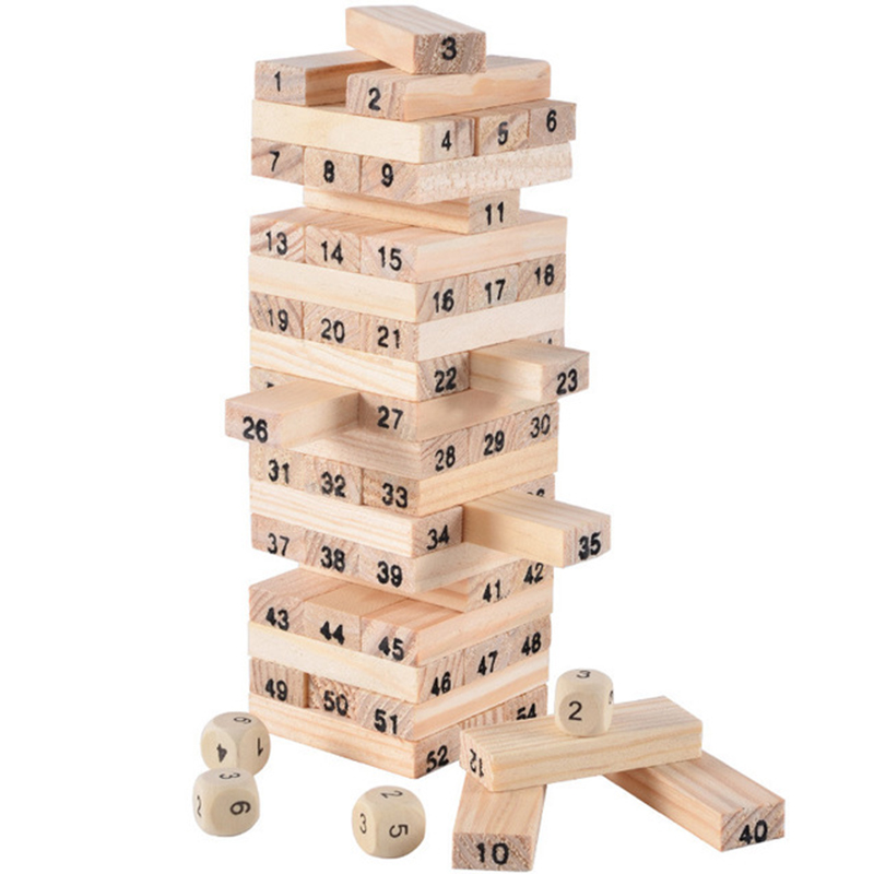 Board Game Monopoli - 54Pcs Building Blocks Toy Funny Mini