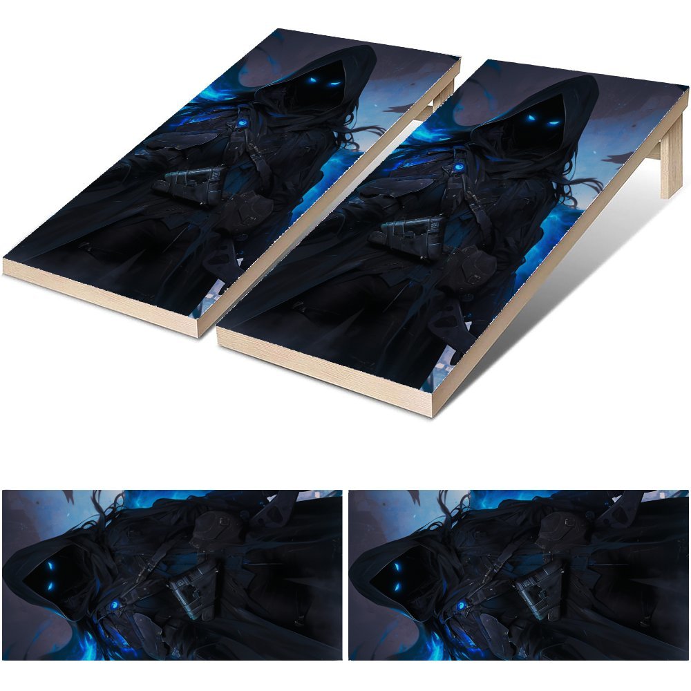 Board Game Film - Blue Shadow Waterproof Cornhole Board Vinyl
