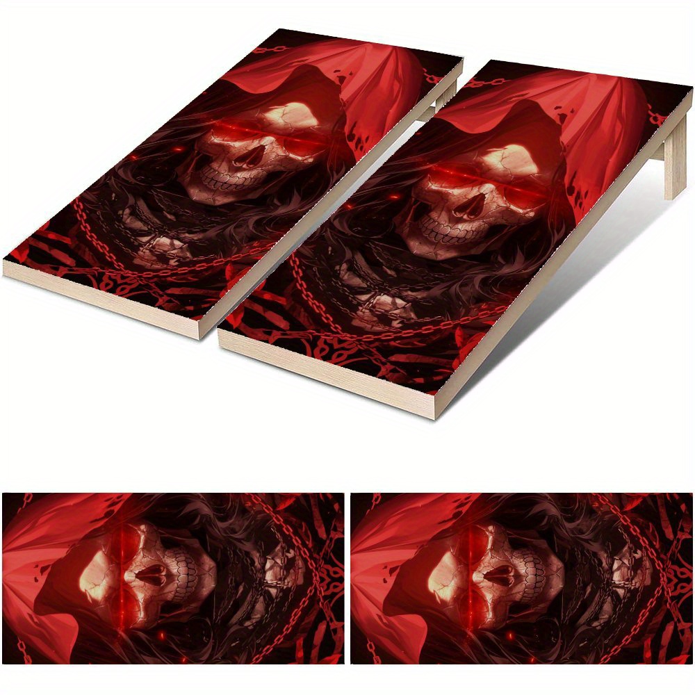Board Game Film - Blood Colored Reaper Waterproof Cornhole Board