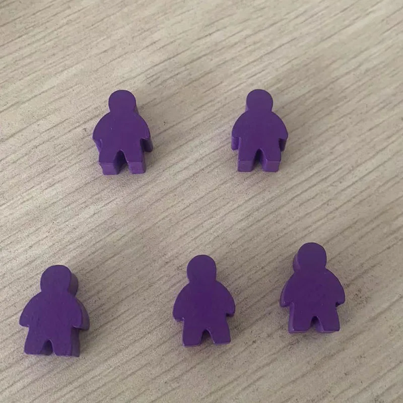 Chess Set Wooden - 5 pcs/set Humanoid Wooden Chess Game