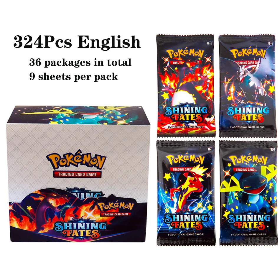 324Pcs/box Pokemon TCG: Shinin - Board Game Movie recension och pris