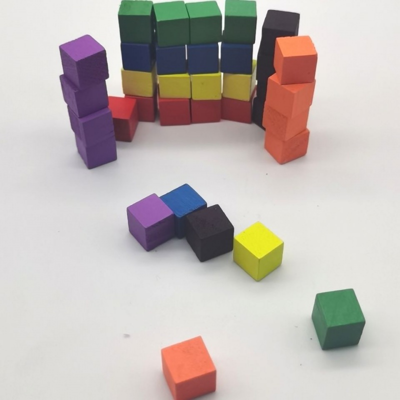 100Pcs/lots 10mm Wood Cubes Co - Board Game Impostor recension och pris