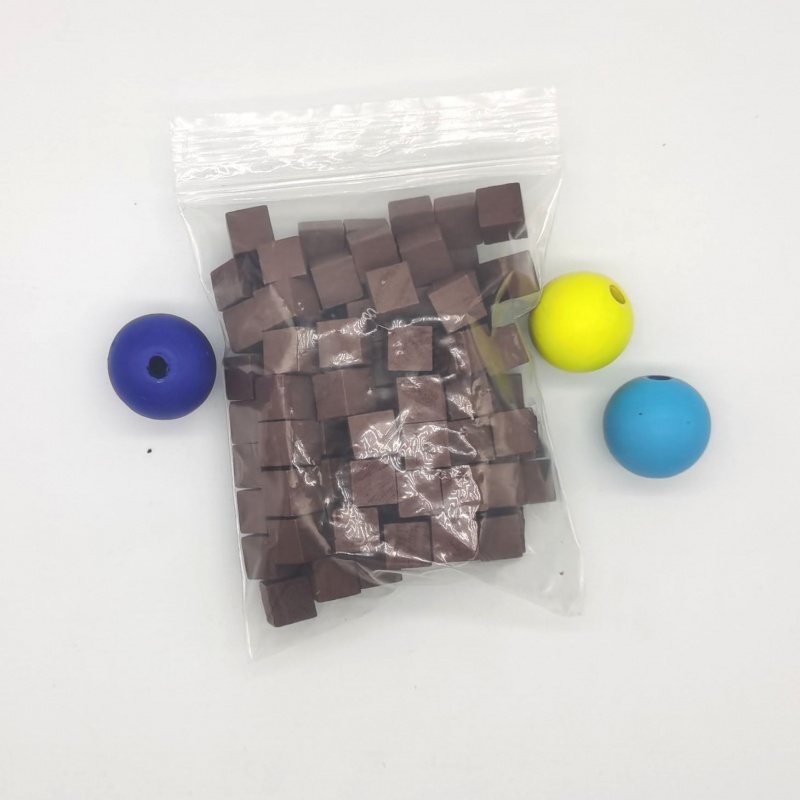 100Pcs/lots 10mm Wood Cubes Co - Board Game Impostor recension och pris