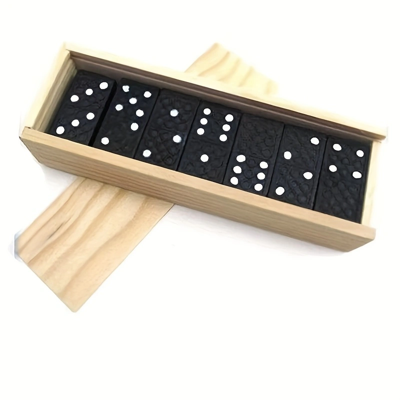 28pcs/box Mini Wooden Dominoes - Board Game Monopoli recension och pris