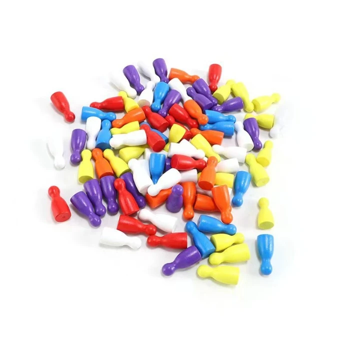 100 Pcs Colorful Wooden Chess  - Board Game Impostor recension och pris