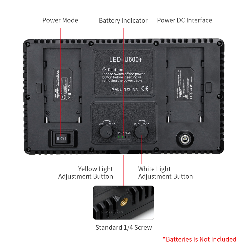 U800 LED Photo Studio Light fo - Board Game Video Games recension och pris