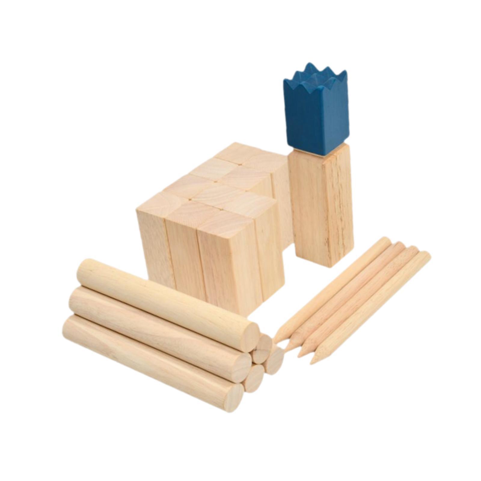 Kubb Wooden Toss Game Set Outd - Chess Set Wooden recension och pris