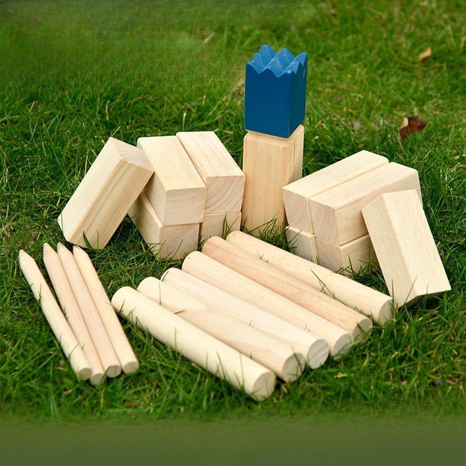 Kubb Wooden Toss Game Set Outd - Chess Set Wooden recension och pris