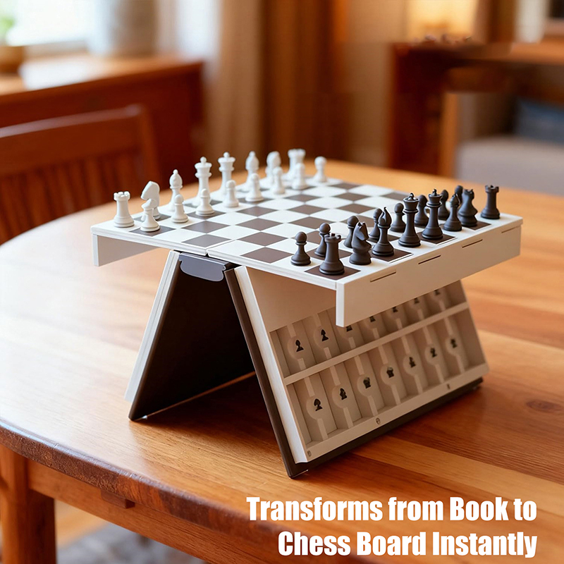 Chess Set 3D Printed Book Fold - Board Game Design recension och pris