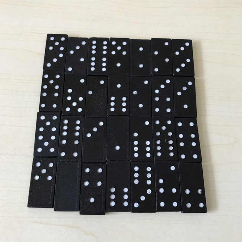 28pcs/Set Wooden Domino Board  - Board Game Monopoli recension och pris