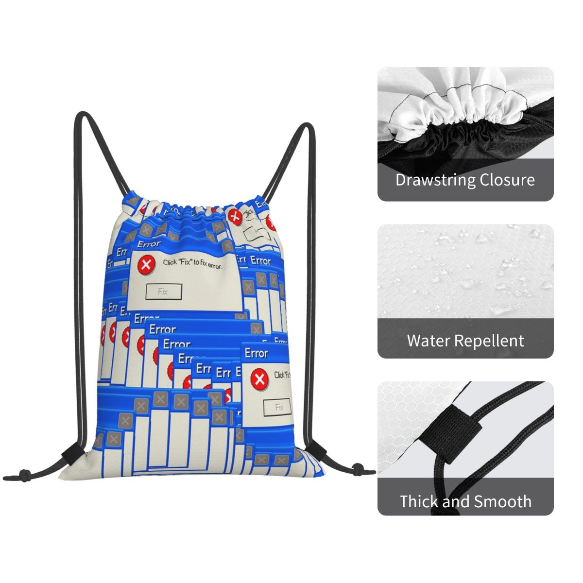 Windows Xp Error Tiled Backpac - Tile Bag Drawstring recension och pris