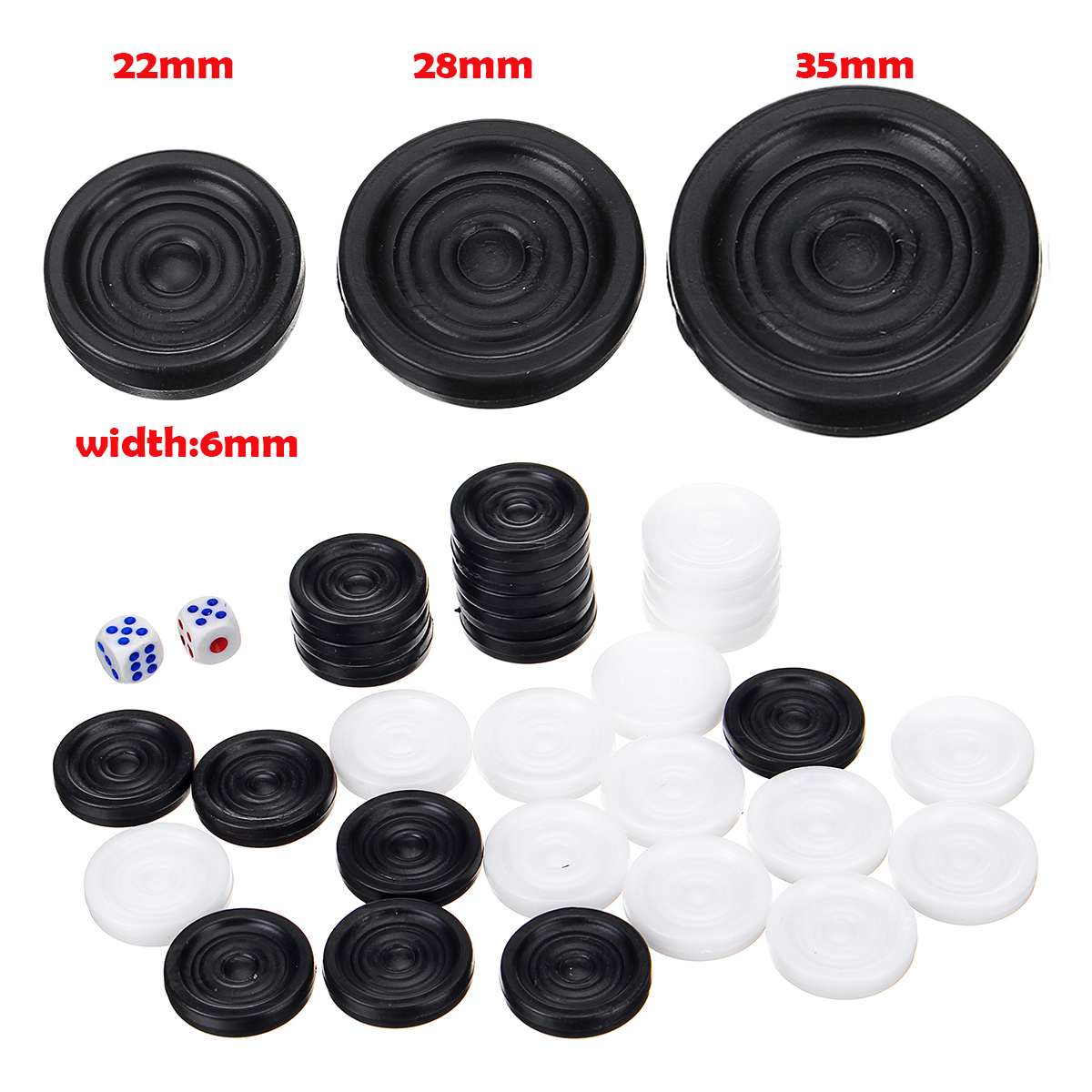 32 PCS Backgammon Chess Piece  - Board Game Zenith recension och pris