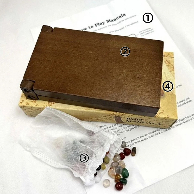 Ancient Mancala African Chess  - Chess Set Wooden recension och pris