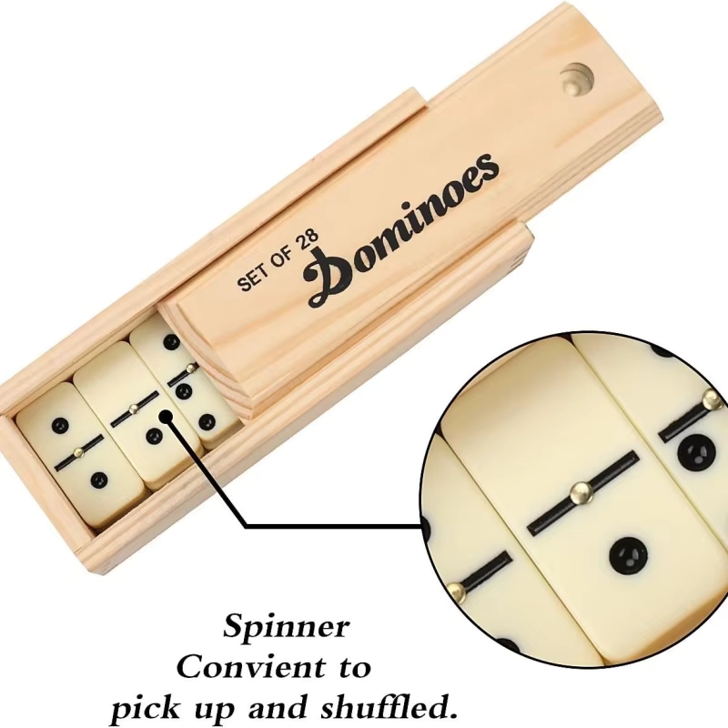 Ivory Double Six Duo Mino Domi - Chess Set Wooden recension och pris