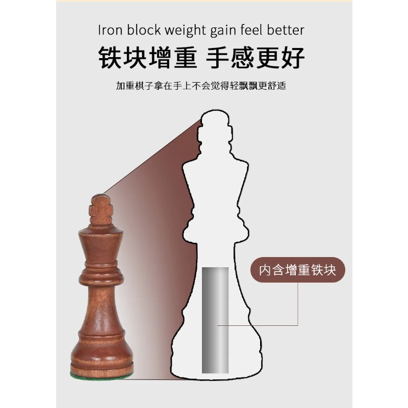 Chess Set 3.5-3.75 Inch, Weigh - Chess Set Wooden recension och pris
