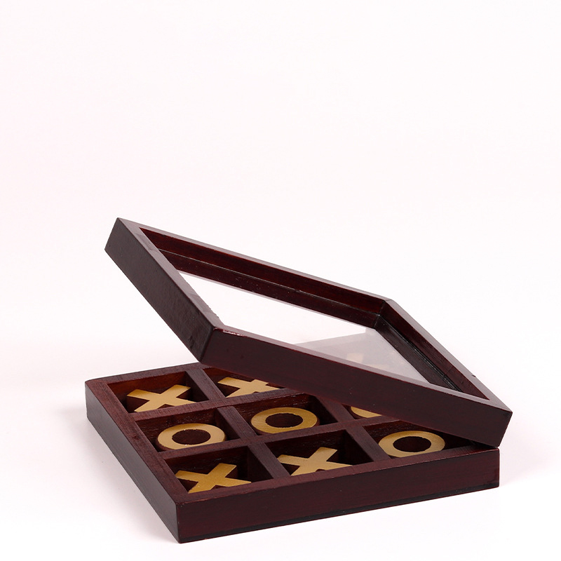Funny Tic Tac Toe Chessboard F - Chess Set Wooden recension och pris