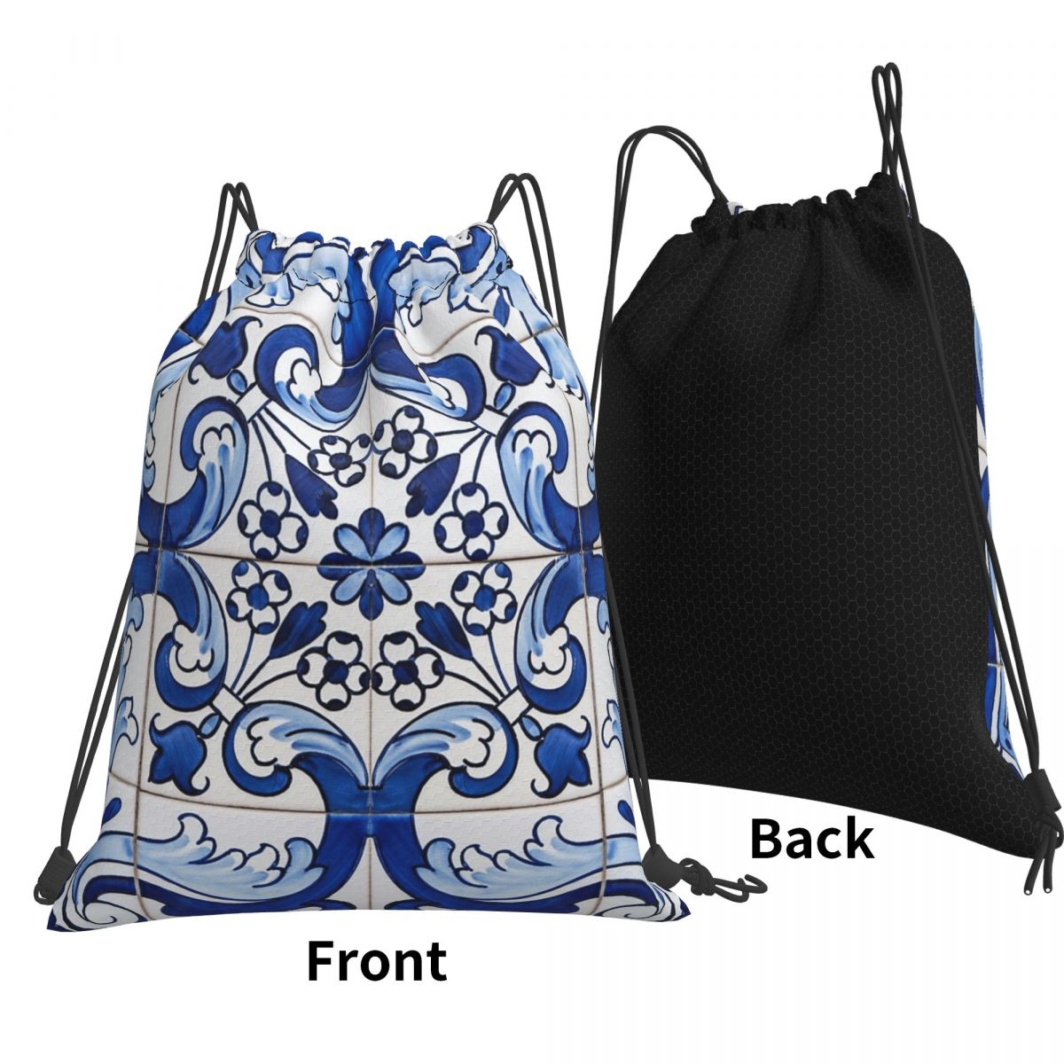 Antique Classic Lisbon Blue Az - Tile Bag Drawstring recension och pris