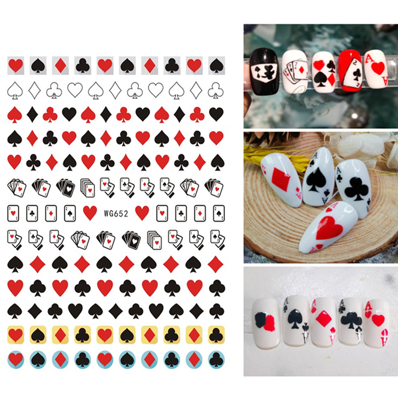 3D Poker Design Nail Art Stick - Board Game Design recension och pris