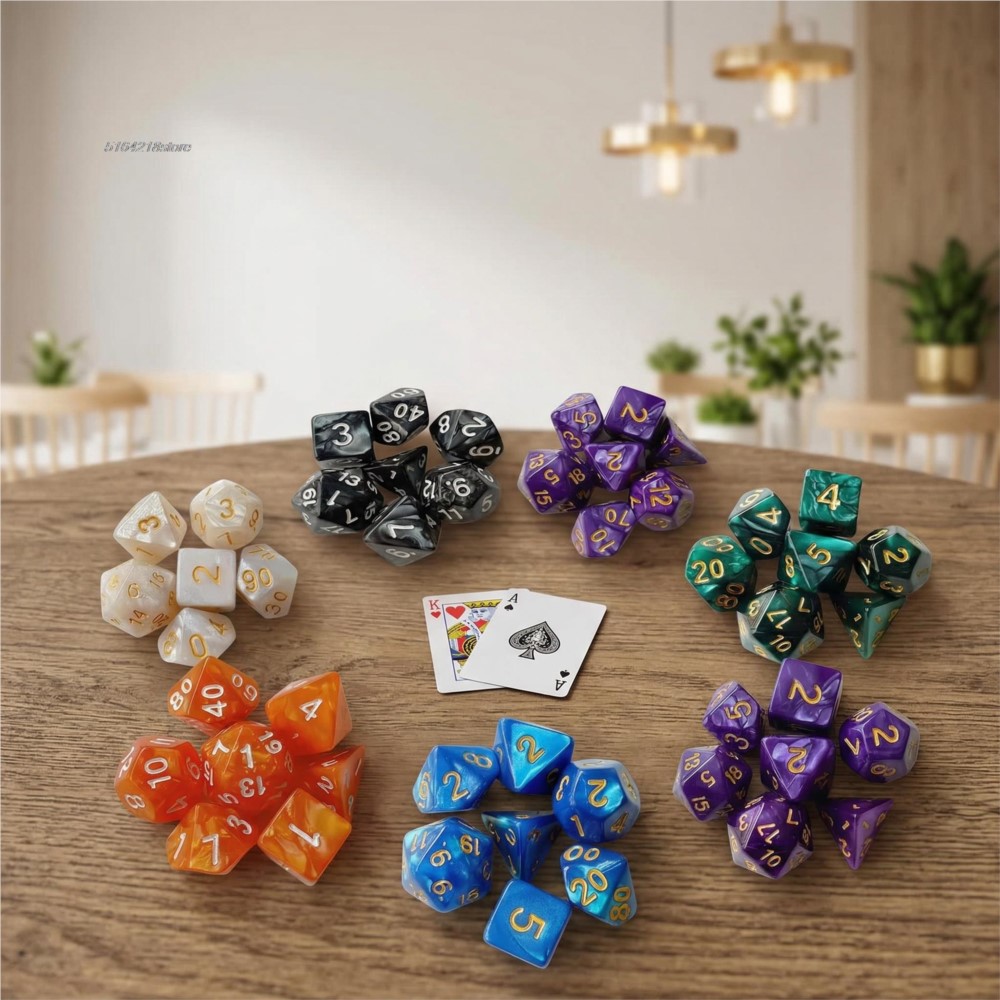 7pcs Set Dice Board Games Roll - Board Game Impostor recension och pris
