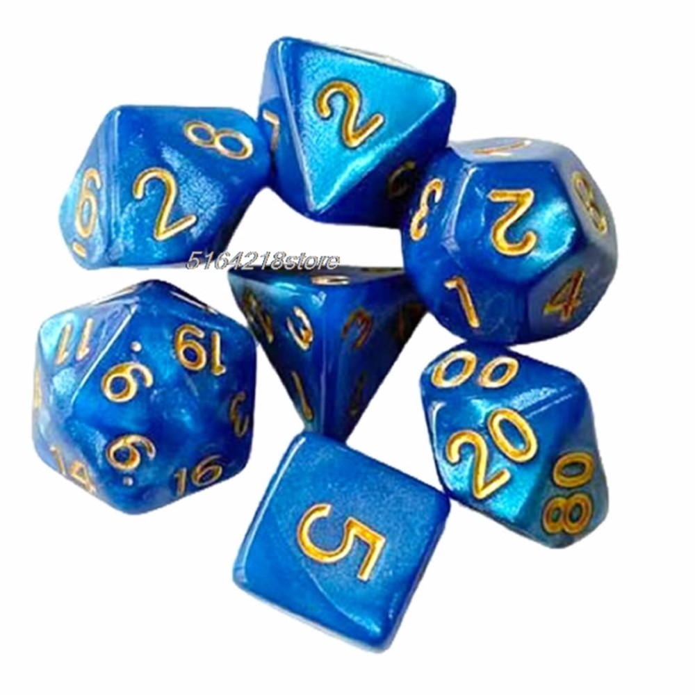 7pcs Set Dice Board Games Roll - Board Game Impostor recension och pris