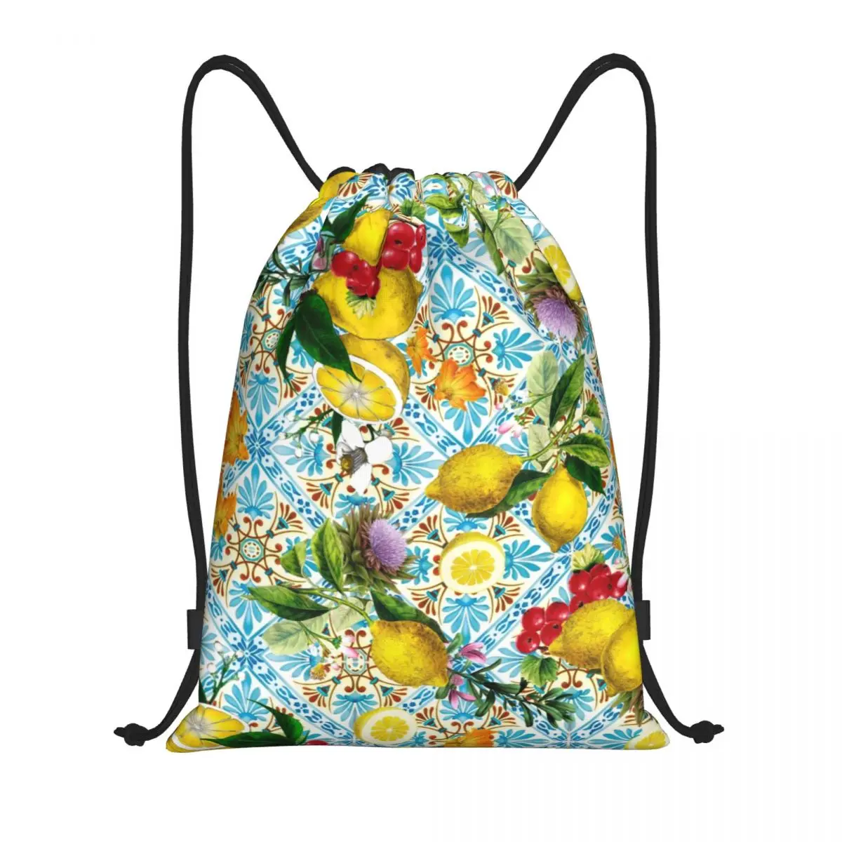 Sicilian Lemons And Romantic T - Tile Bag Drawstring recension och pris