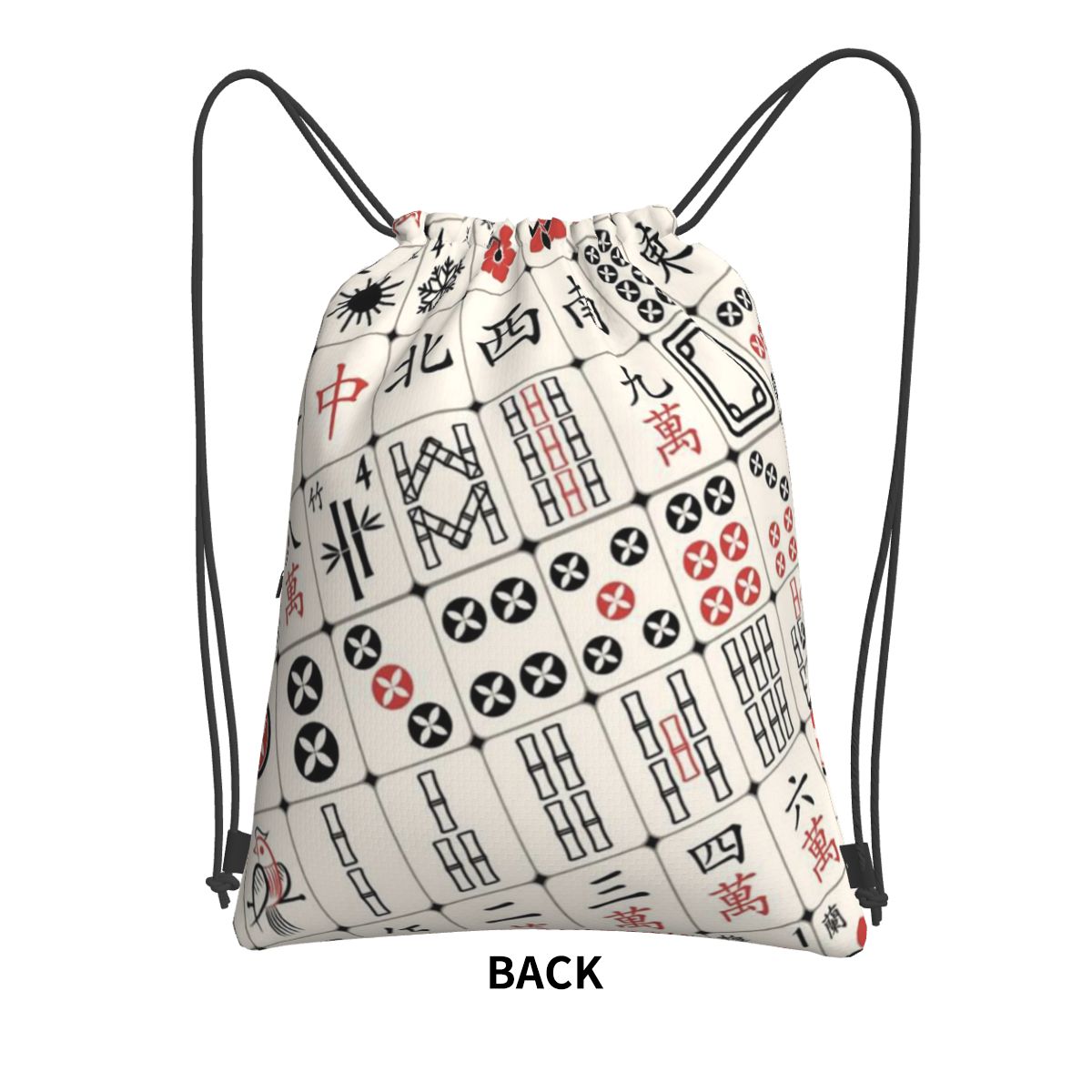 Mahjong Tile Pattern Backpacks - Tile Bag Drawstring recension och pris