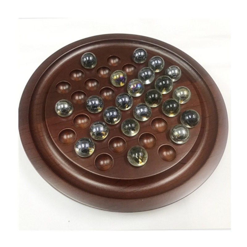 Wooden Solitaire Chess Set - I - Chess Set Wooden recension och pris